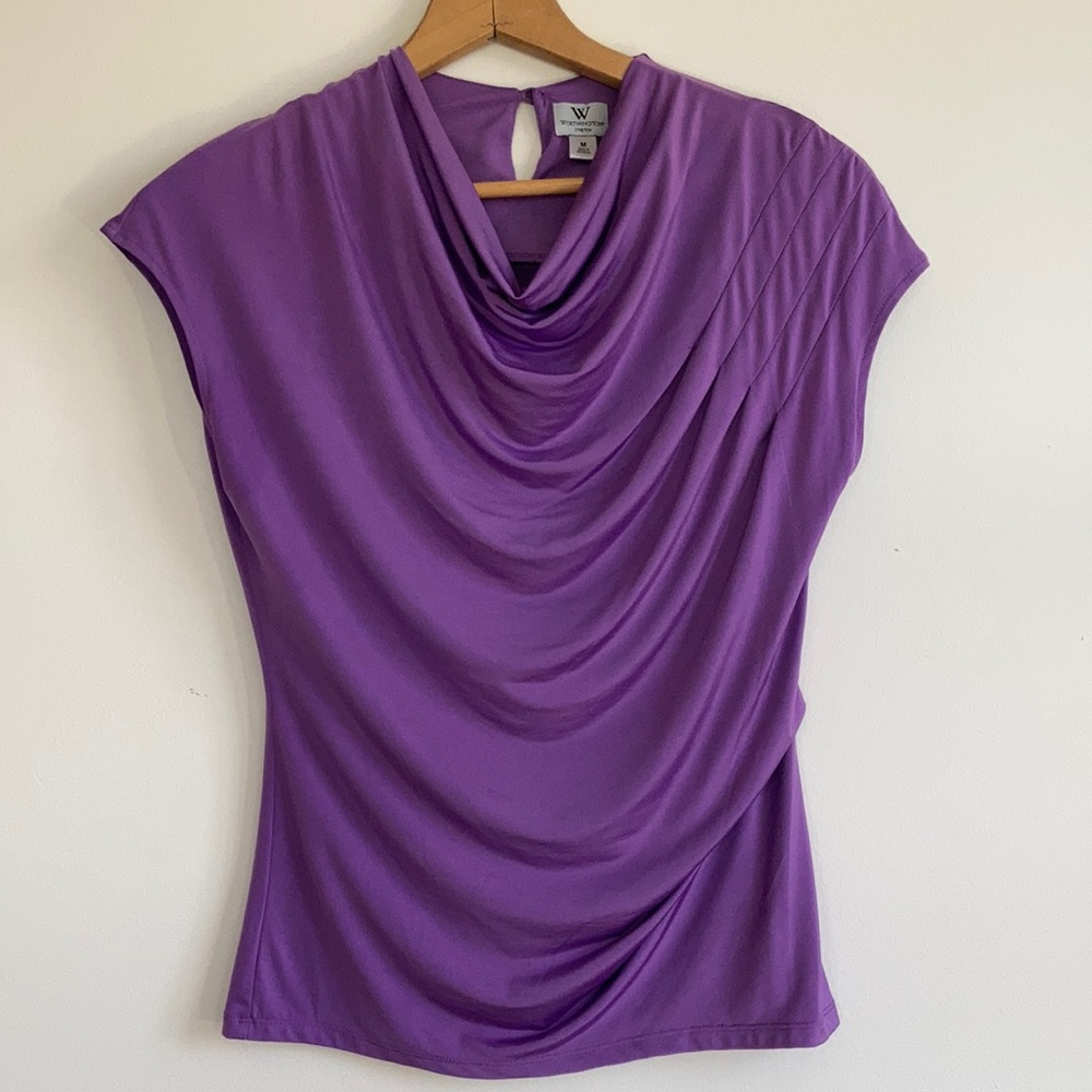 Worthington sleeveless cowl neck blouse